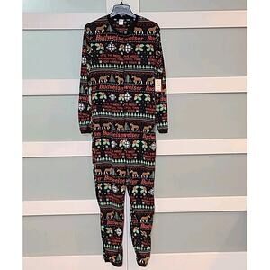 Budweiser Clydesdale Beer Pajamas Mens Small 34/36 Ugly Christmas Holiday PJs